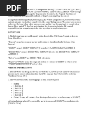 Website Development Proposal