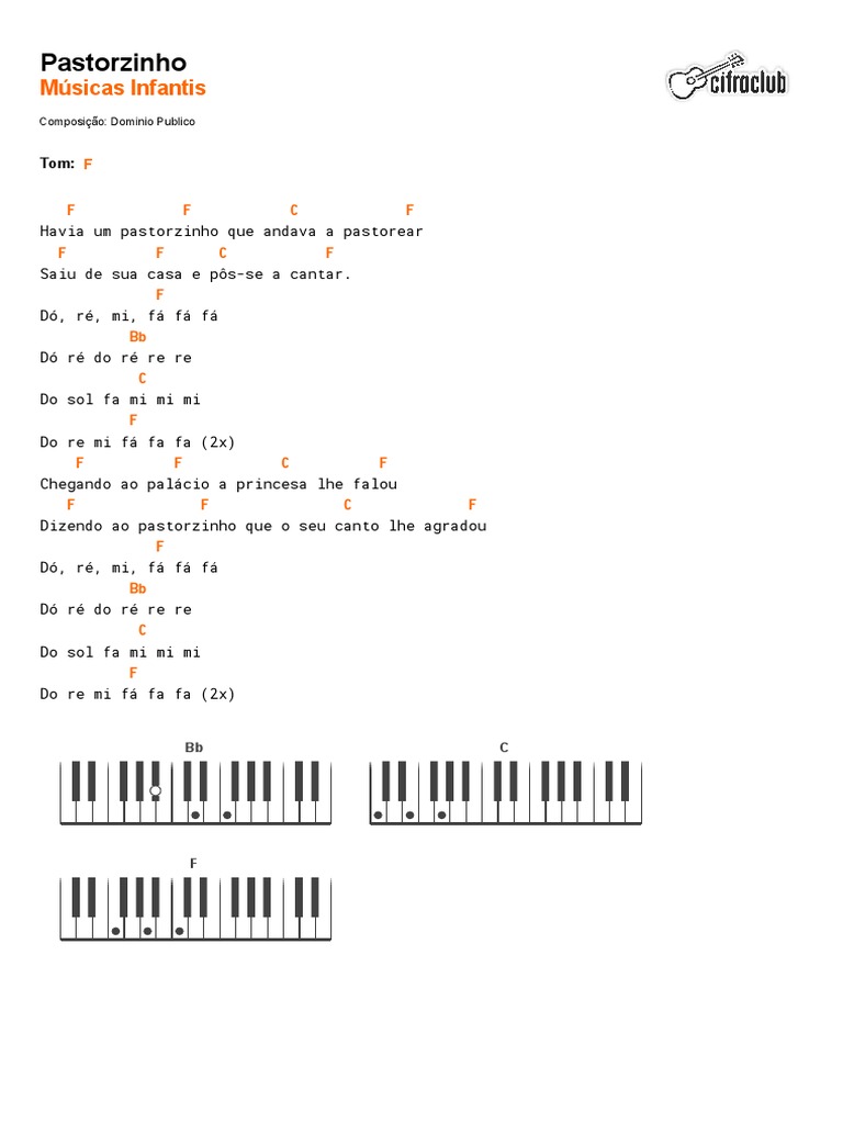 Cifra da Música "Pastorzinho" | PDF