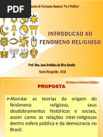 Introdução ao Estudo do Fenômeno Religioso