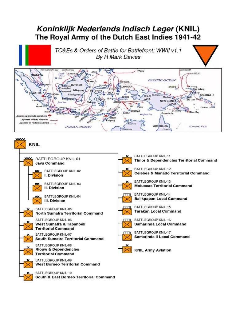 KNIL Order of Battle Overview | PDF | Battalion | Regiment