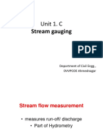 Unit 1 C Stream Gauging