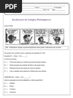 Avaliaçao 4 Ano III Uniddade