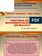 Historia Movivimientos Sociales Bolivia - Iptk