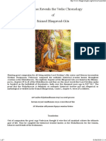 Vedavyasa Reveals The Vedic Chronology of Srimad Bhagavad-Gita