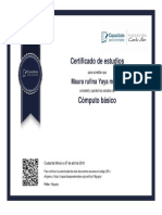 Certifica Do De Computo básico.