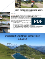 short-track luxembourg - newsletters 1 to 27 - 2014-2015