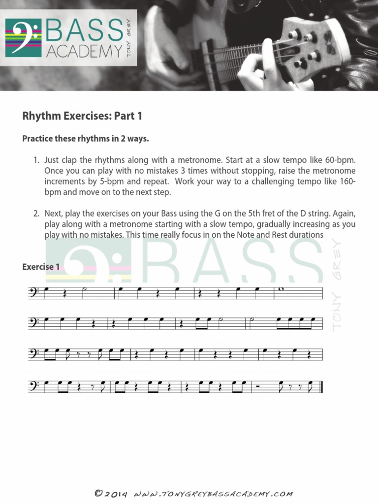 Rhythm Exercises: Part 1: Practice These Rhythms in 2 Ways | PDF ...