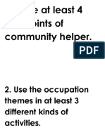 Write at Least 4 Key Points of Community Helper