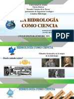 Hidrología Como Ciencia