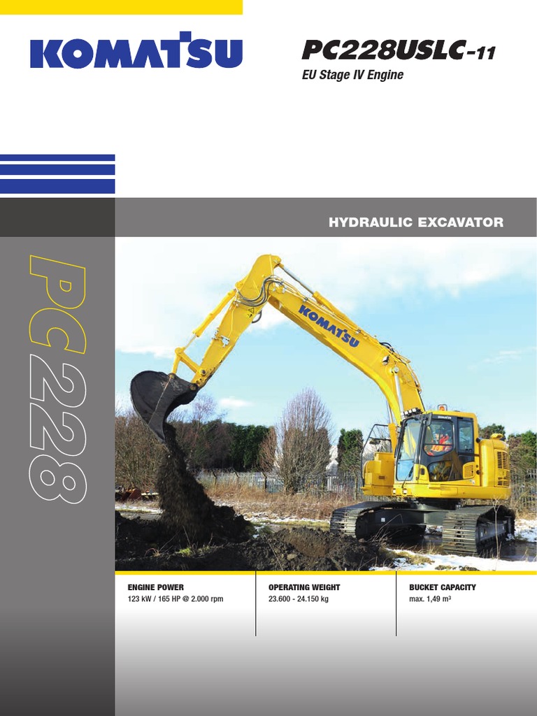 PC228USLC 11 Catalog | PDF | Vehicle Technology | Machines