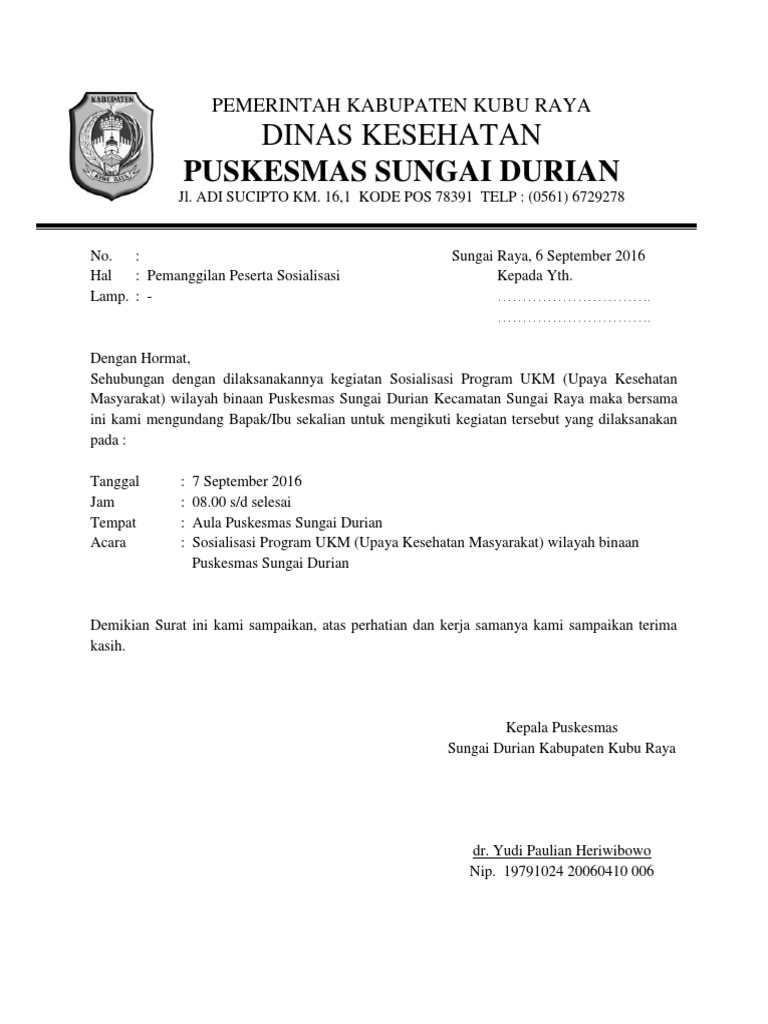 41 Contoh Undangan Sosialisasi Gratis Terbaik
