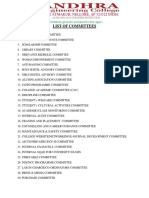 List of Committees