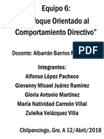 Enfoque Orientado Al Comportamiento Directivo