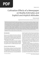 Arendt (2010) - Cultivation Effects of a Newspaper