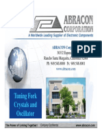 ABRACON's Tuning Fork Crystals and Oscillators for 32.768kHz RTC Applications