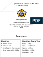 Laporan Jaga Perinatal 29-30 Mei