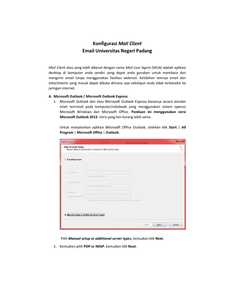 Konfigurasi Mail Client Baru PDF | PDF