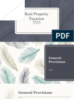 Real Property Taxation: Title Ii