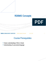 RDBMS Concepts: © Tata Consultancy Services Ltd. July 7, 2018 1