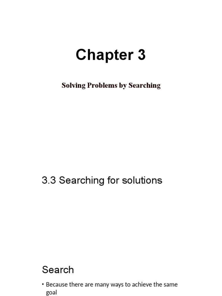 Solving Problems by Searching | PDF | Algorithms | Mathematical Concepts