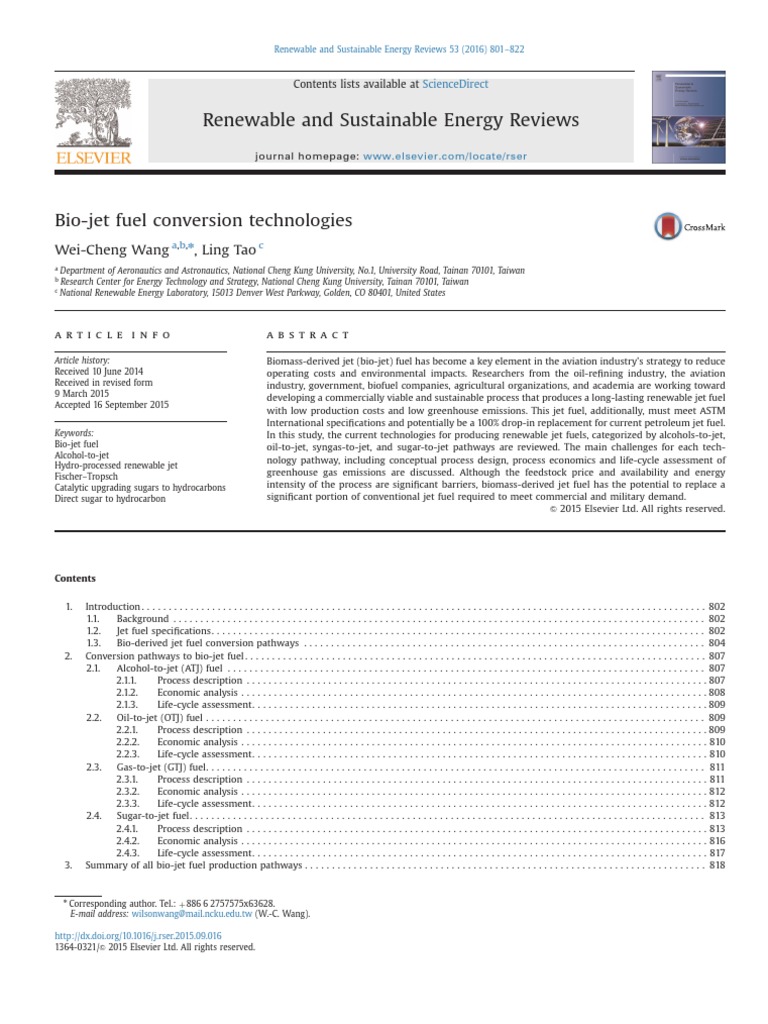 10 1016@j Rser 2015 09 016 | PDF | Jet Fuel | Biofuel