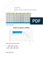 Ejercicios de Estadisticas Regresion Cuadratica