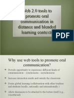 Oral Communication With Web 2.0 Tools