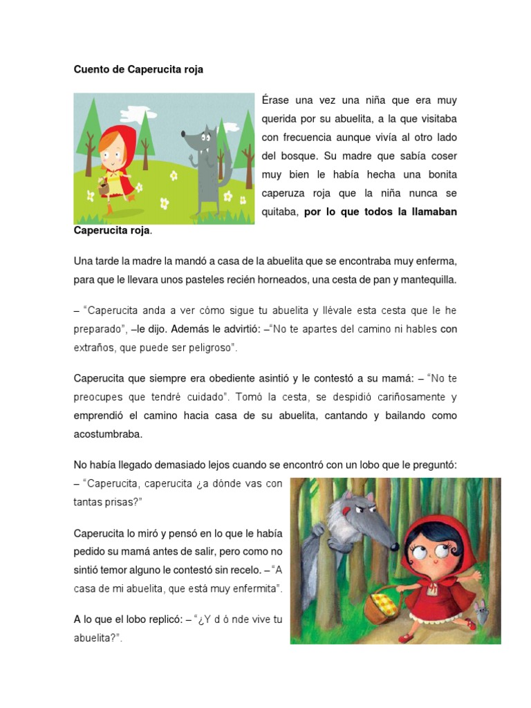 Cuento de Caperucita Roja Caperucita Roja Dante Alighieri