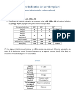 8) Il Presente Indicativo Dei Verbi Regolari PDF