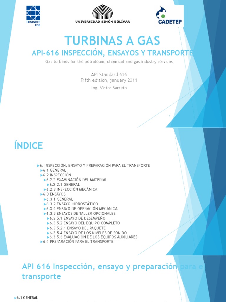 03.3 API 616 6 Inspection, Testing, and Pre For Shipment | PDF ...