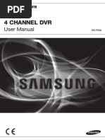 Samsung SDR-3100 DVR User Manual