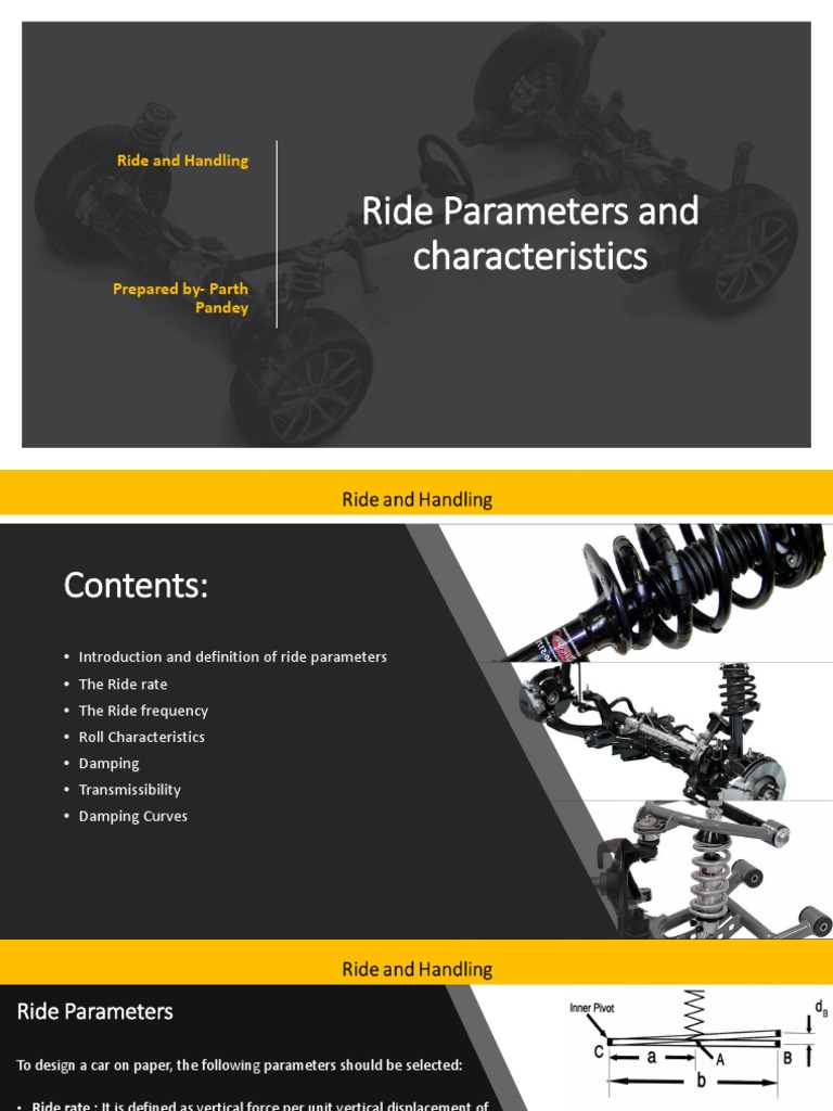Understanding Ride Parameters and Damping | PDF | Suspension (Vehicle ...