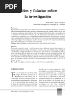 Mitos y Falacias de La Investigación