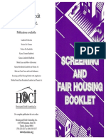 Landlords Screening and Fair Housing Booklet