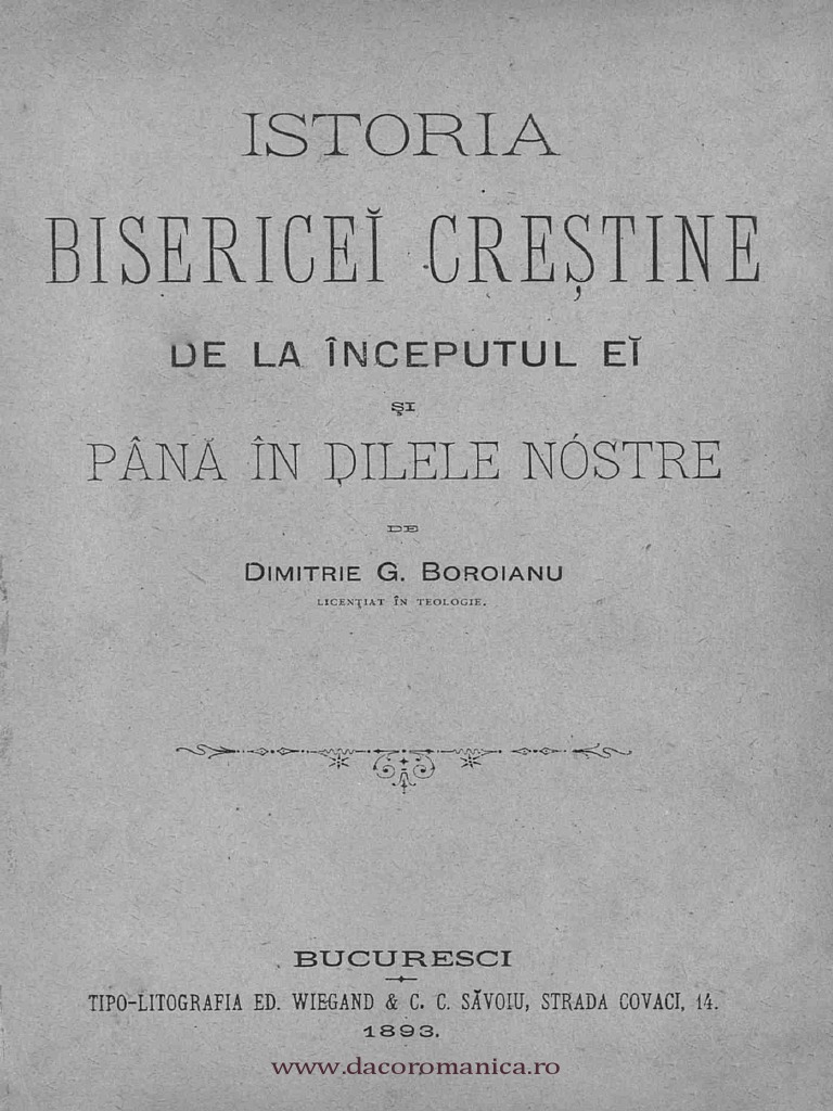 Istoria Crestinismului Pdf