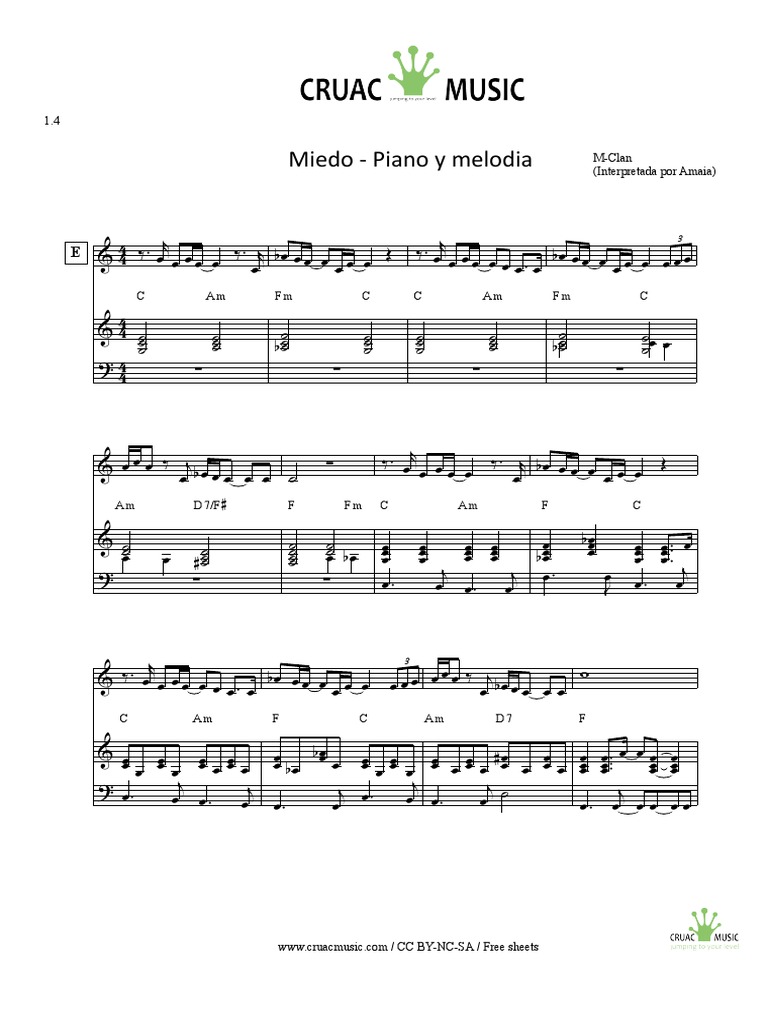 Miedo Amaia Piano