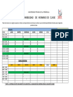 Disponibilidad de Horarios Docentes