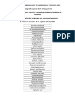 Trabajo Encargado Tropicos