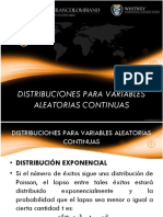 Semana 8 Distribuciones para Variables Aleatorias Continuas