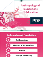 Anthropological Foundations of Education