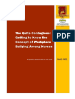 The Quite Contagious: Getting To Know The Concept of Workplace Bullying Among Nurses