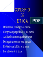 III Concepto de Etica