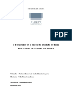 O Bovarismo Ou A Busca Do Absoluto No Filme Vale Abraão de Manoel de Oliveira