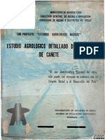 Estudio Agricolo Detallado Del Valle de Cañete