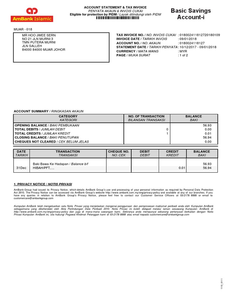 How To Get Ambank Bank Statement Malaya