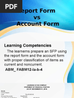 Report Form Vs Account Form