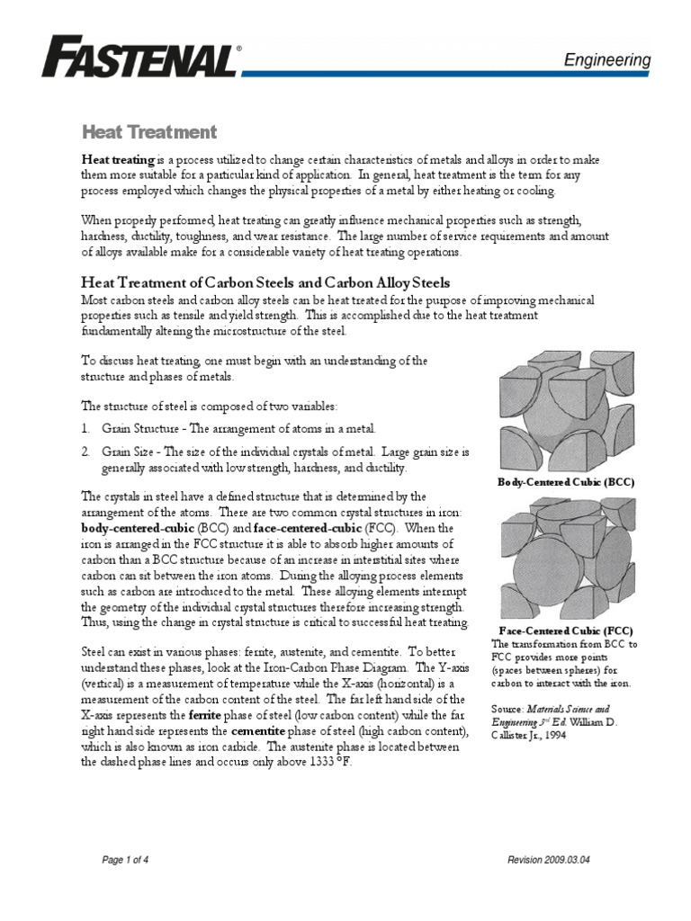 Heat Treatment of Carbon Steels Explained | PDF | Heat Treating ...