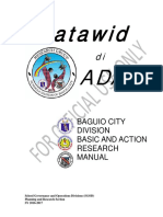 Patawid Adal: Baguio City Division Basic and Action Research Manual