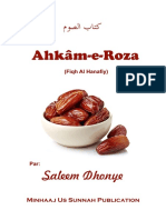 Ahkâm e Roza (Fiqh Hanafi)