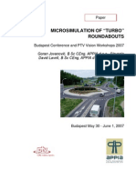 Ap000 07 Micro Simulation of Turbo Roundabouts Reference Raziskave